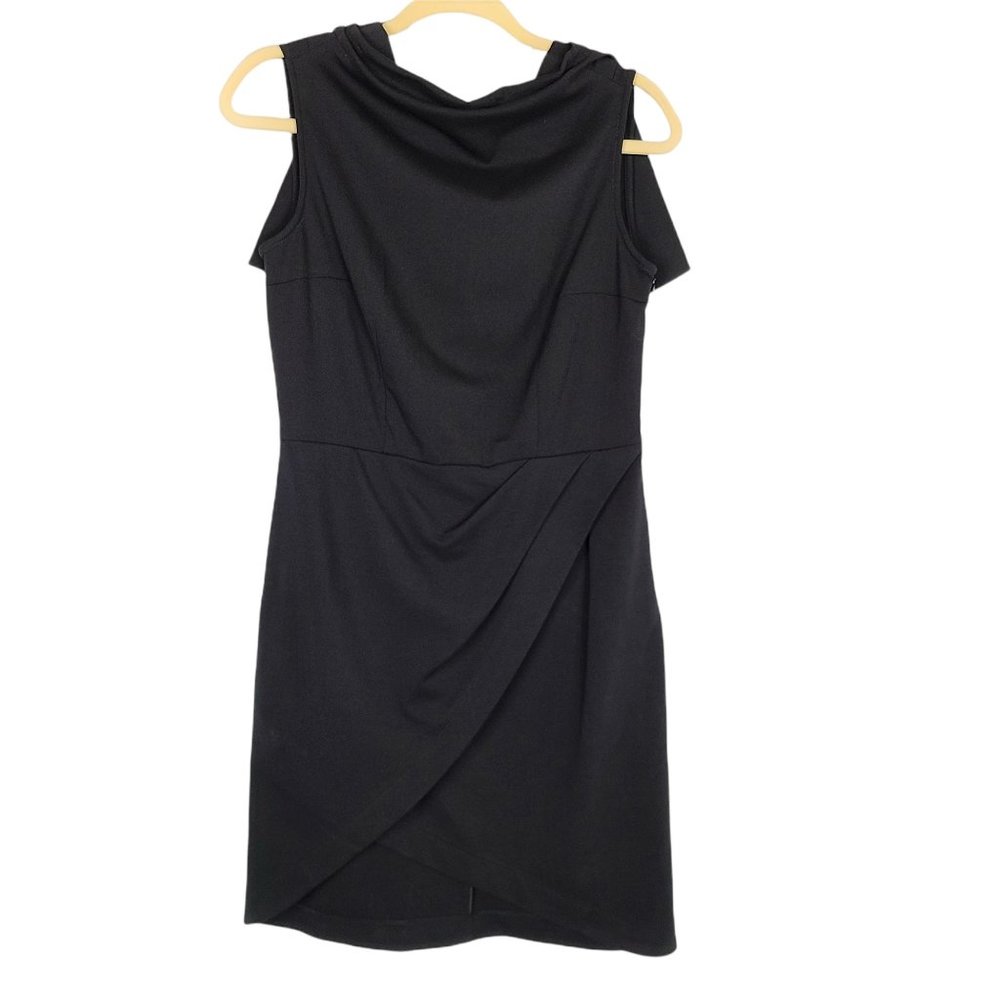 Walter Voulaz Sleeveless Black Dress Women's US Sz Small Virgin Wool Blend